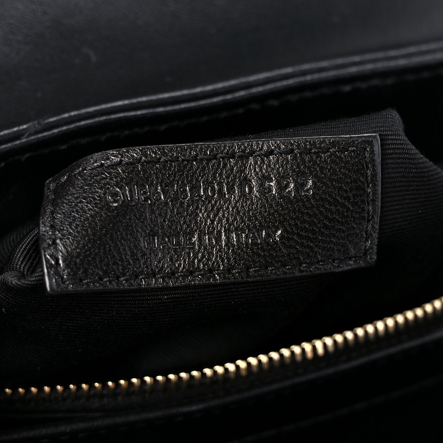 Calfskin Y Quilted Monogram Toy Loulou Crossbody Bag Black