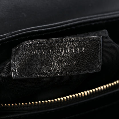 Saint Laurent Calfskin Y Quilted Monogram Toy Loulou Crossbody Bag Black 8 of 12