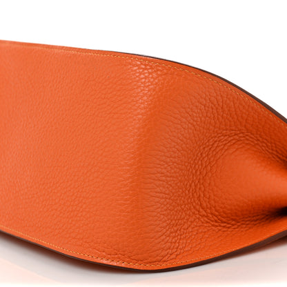 Hermes Taurillon Clemence Verso Jypsiere 28 Orange Moutarde 8 of 8