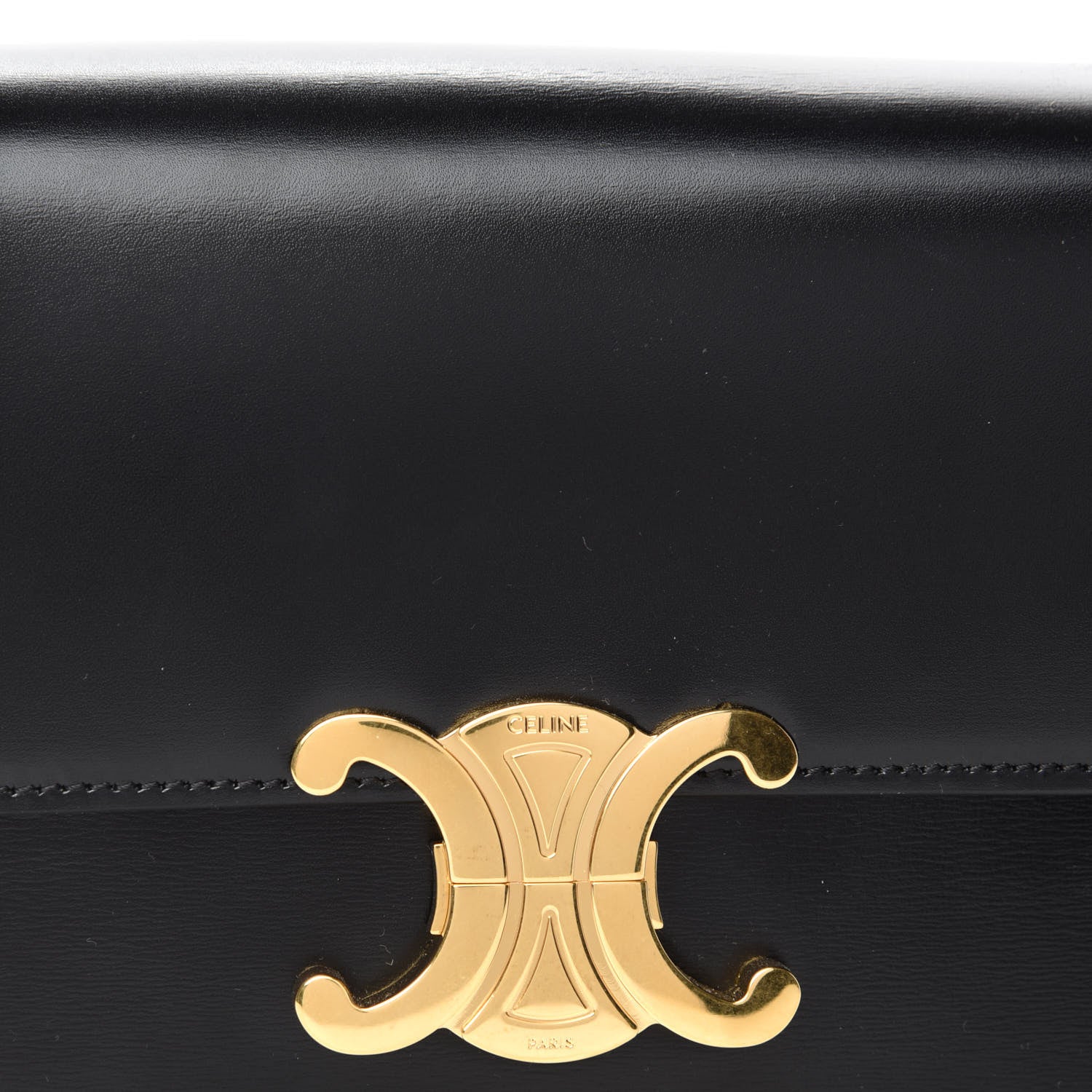 Celine Shiny Calfskin Small Triomphe Black 12 of 12