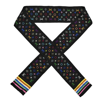 Louis Vuitton Silk Monogram Multicolor Bandeau Black 1 of 5