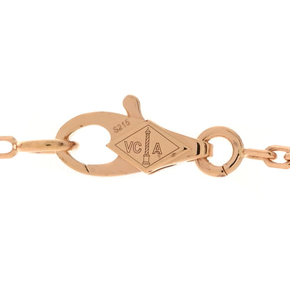 Van Cleef & Arpels 18K Rose Gold 16 Motifs Sweet Alhambra Necklace 5 of 8