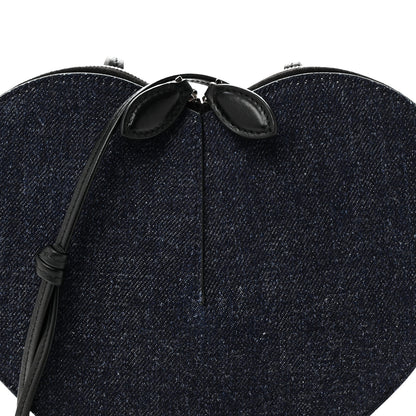 Alaia Denim Le Coeur Bag Blue 7 of 9