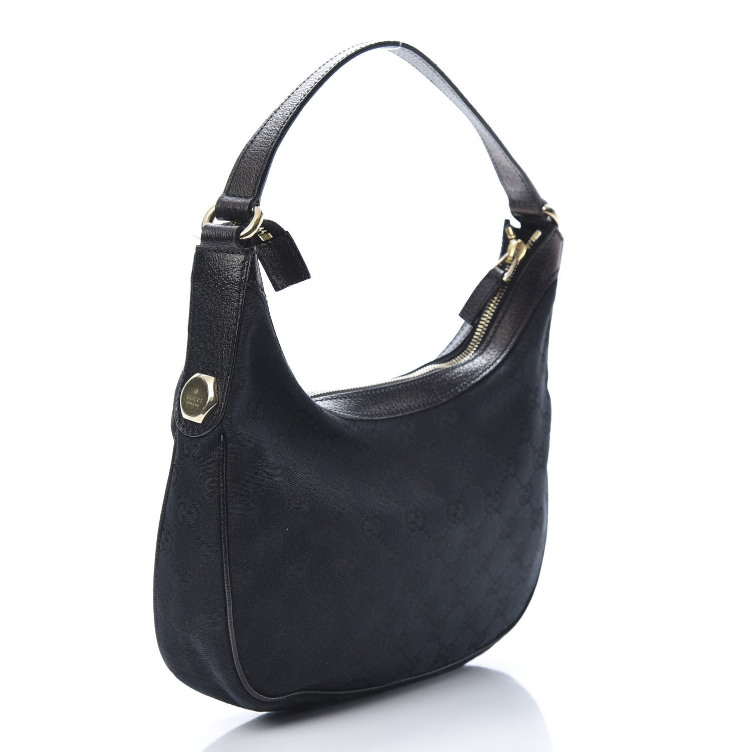 Gucci Monogram Small Charmy Hobo Black 3 of 13