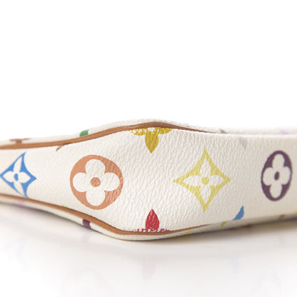 Louis Vuitton Monogram Multicolor Pochette Accessories White 9 of 11