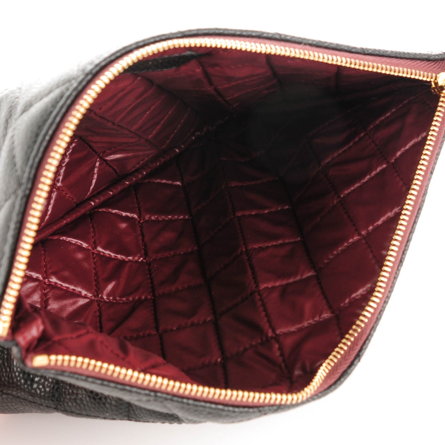 Caviar Quilted Medium Cosmetic Case Black