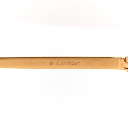 Cartier Panthere De Cartier Aviator Sunglasses Gold 5 of 7
