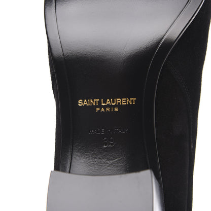 Saint Laurent Suede Jodhpur Calfskin Blake Ankle Boots 39 Black 6 of 8