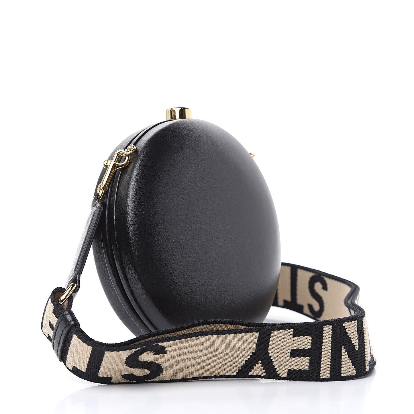 Eco Alter Nappa Perforated Mini Round Logo Black