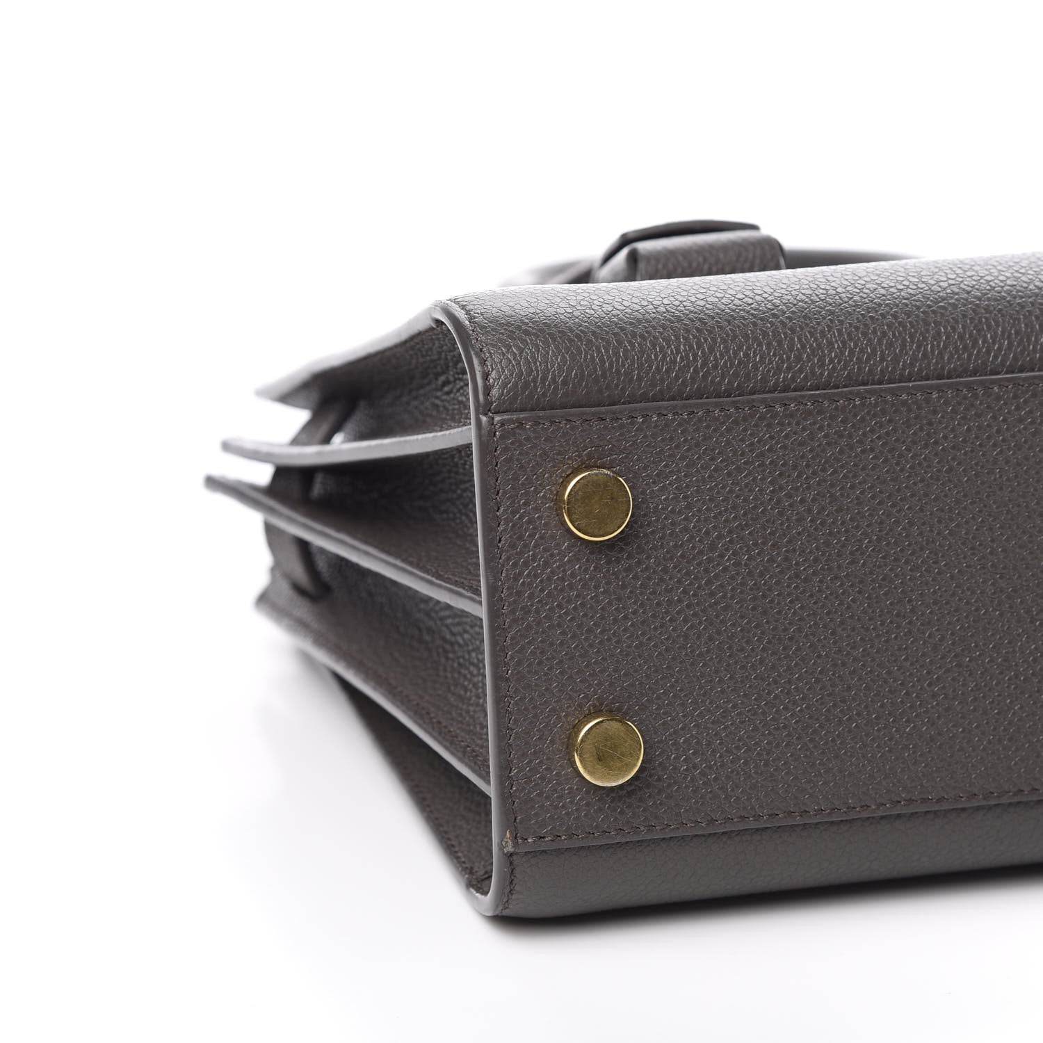 Saint Laurent Grained Calfskin Nano Sac De Jour Coal 9 of 12