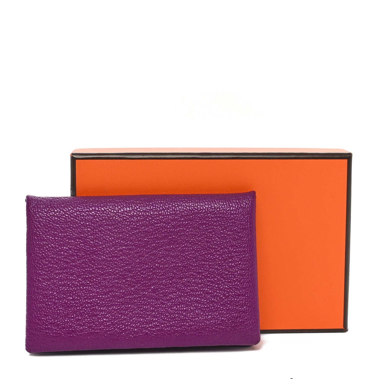 Hermes Chevre Mysore Calvi Card Case Anemone 10 of 10