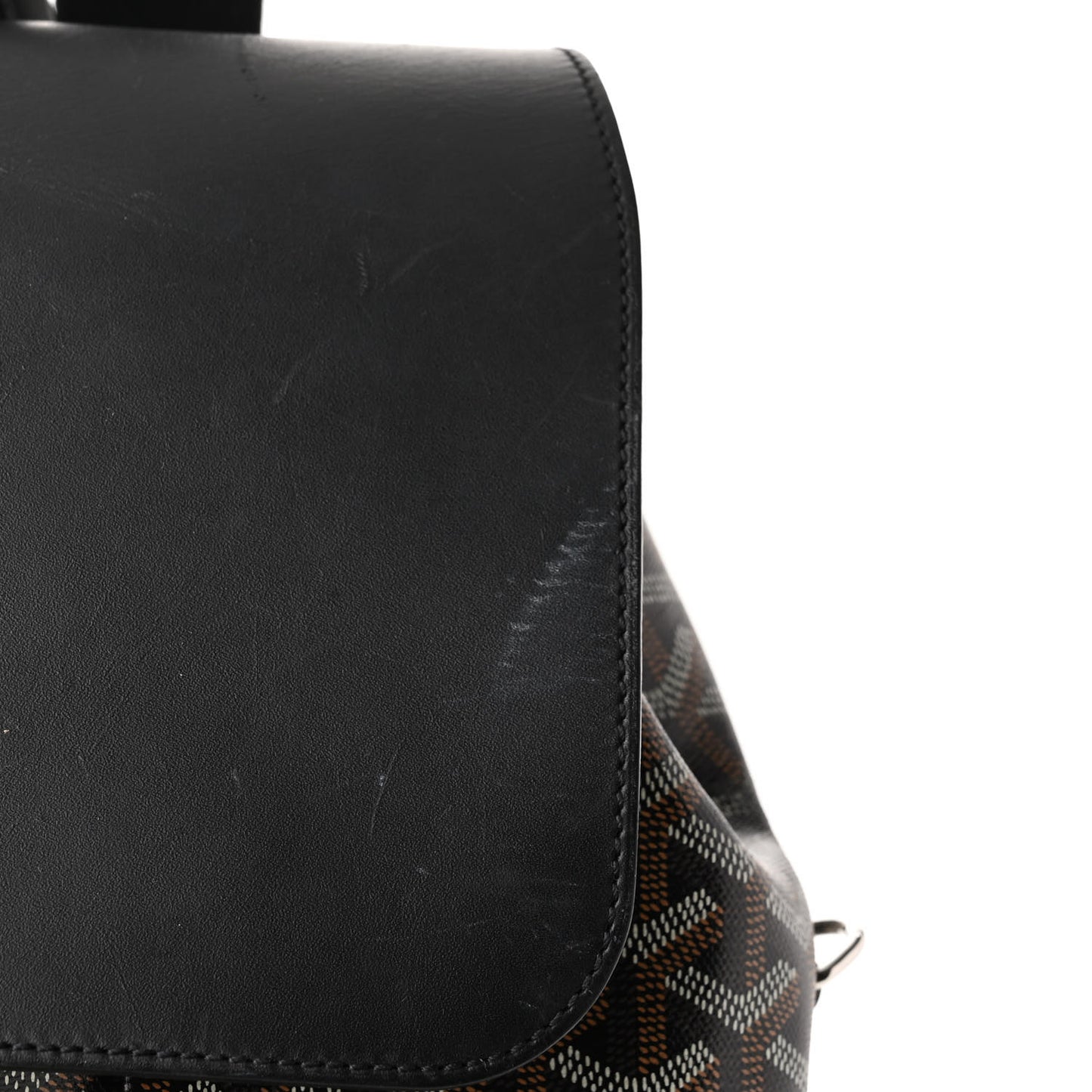 Goyardine Calfskin Alpin MM Backpack Black
