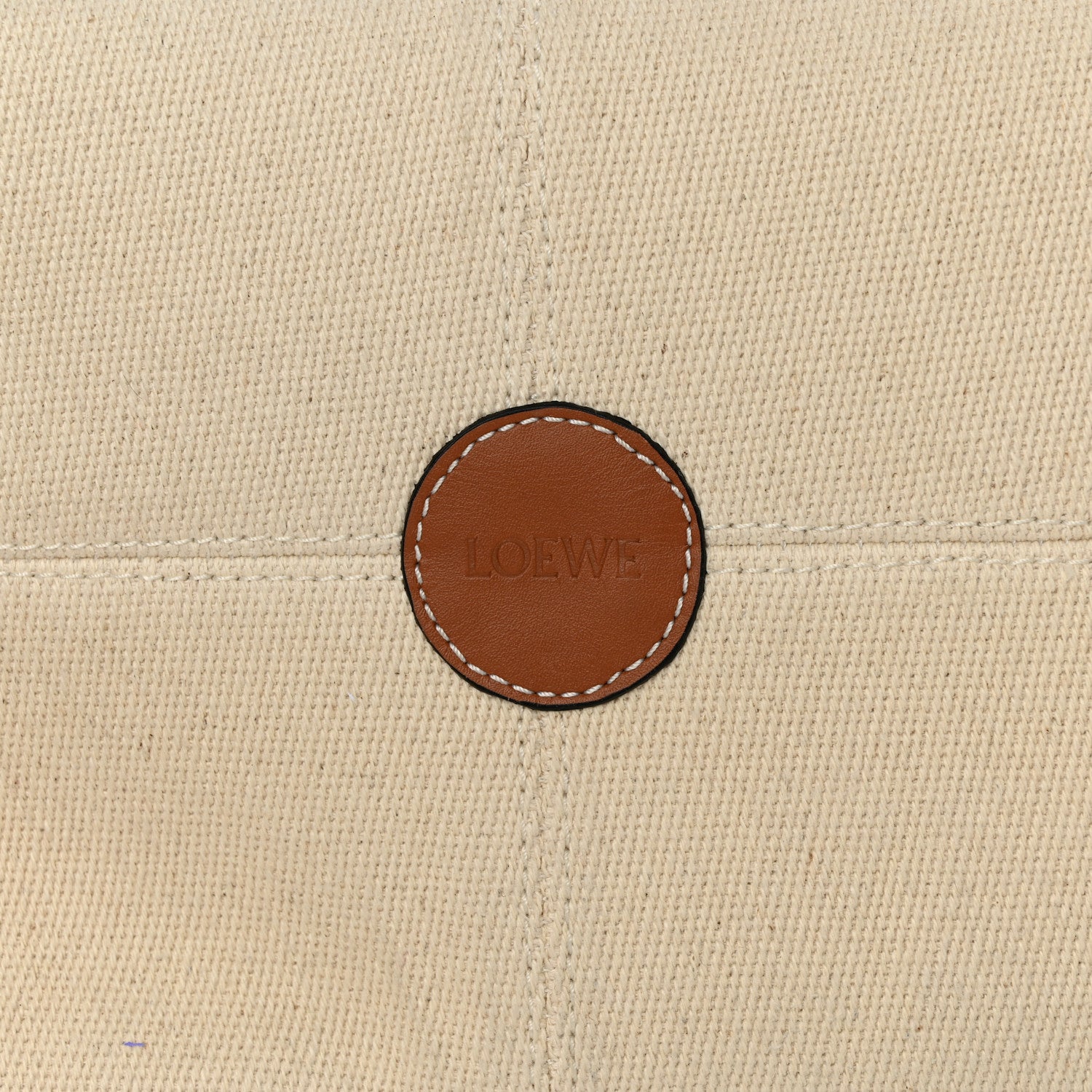 Loewe Canvas Calfskin Small Cushion Tote Beige 7 of 17