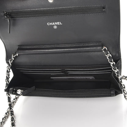 Chanel Caviar Timeless CC Wallet On Chain WOC Black 5 of 9