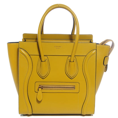 Celine Palmelato Calfskin Micro Luggage Chartreuse 1 of 9