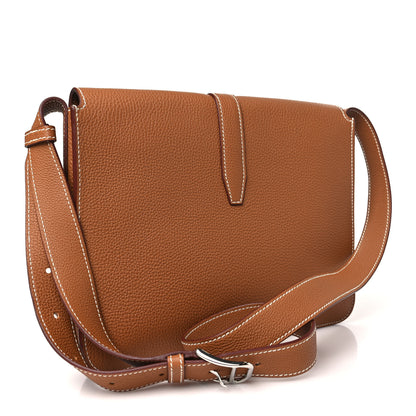 Hermes Togo Steve Light Messenger Gold 3 of 11