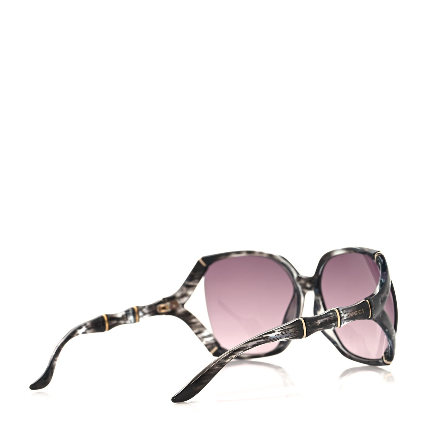 Bamboo Effect Sunglasses GG0505S Grey Horn