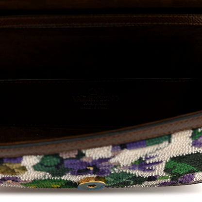 Valentino Garavani Fabric Crystal Embroidered Vlogo Small Loco Shoulder Bag Multicolor 6 of 9