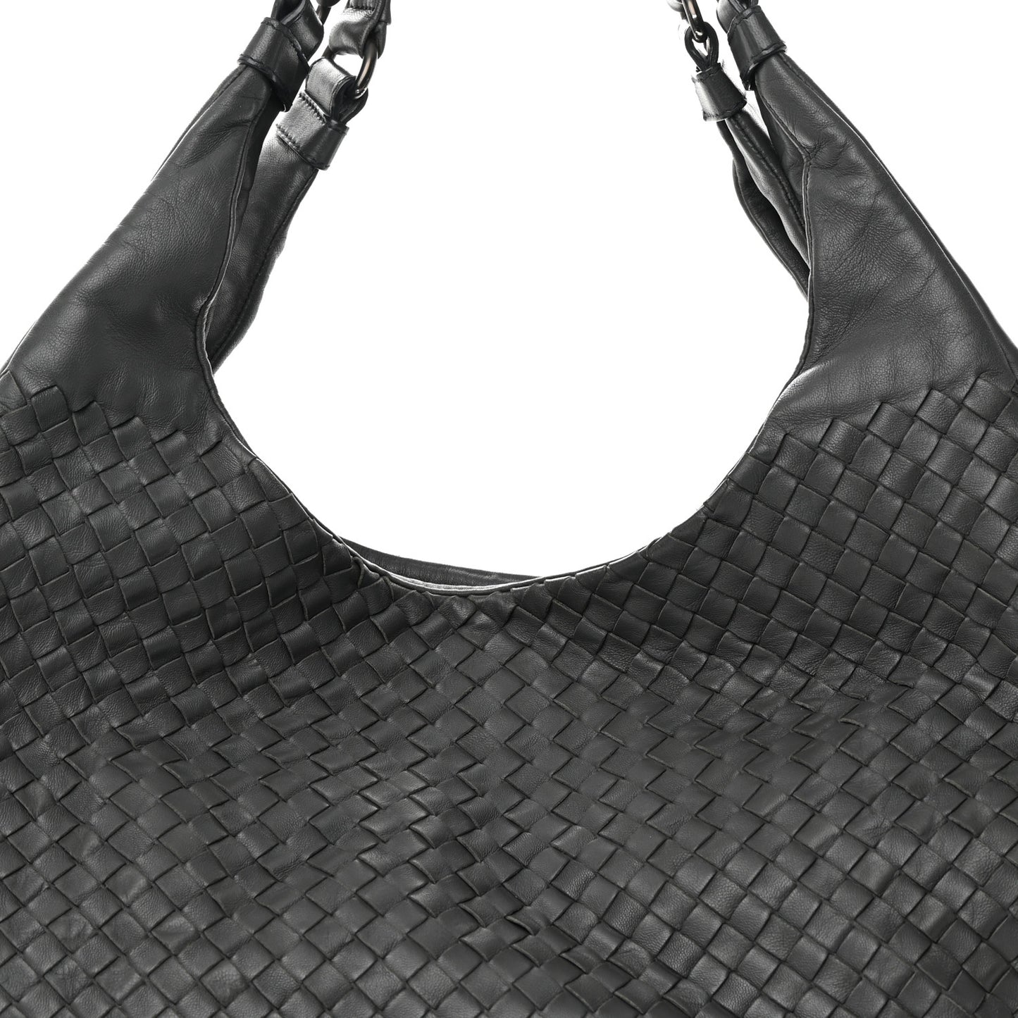 Nappa Intrecciato Large Campana Hobo Shadow