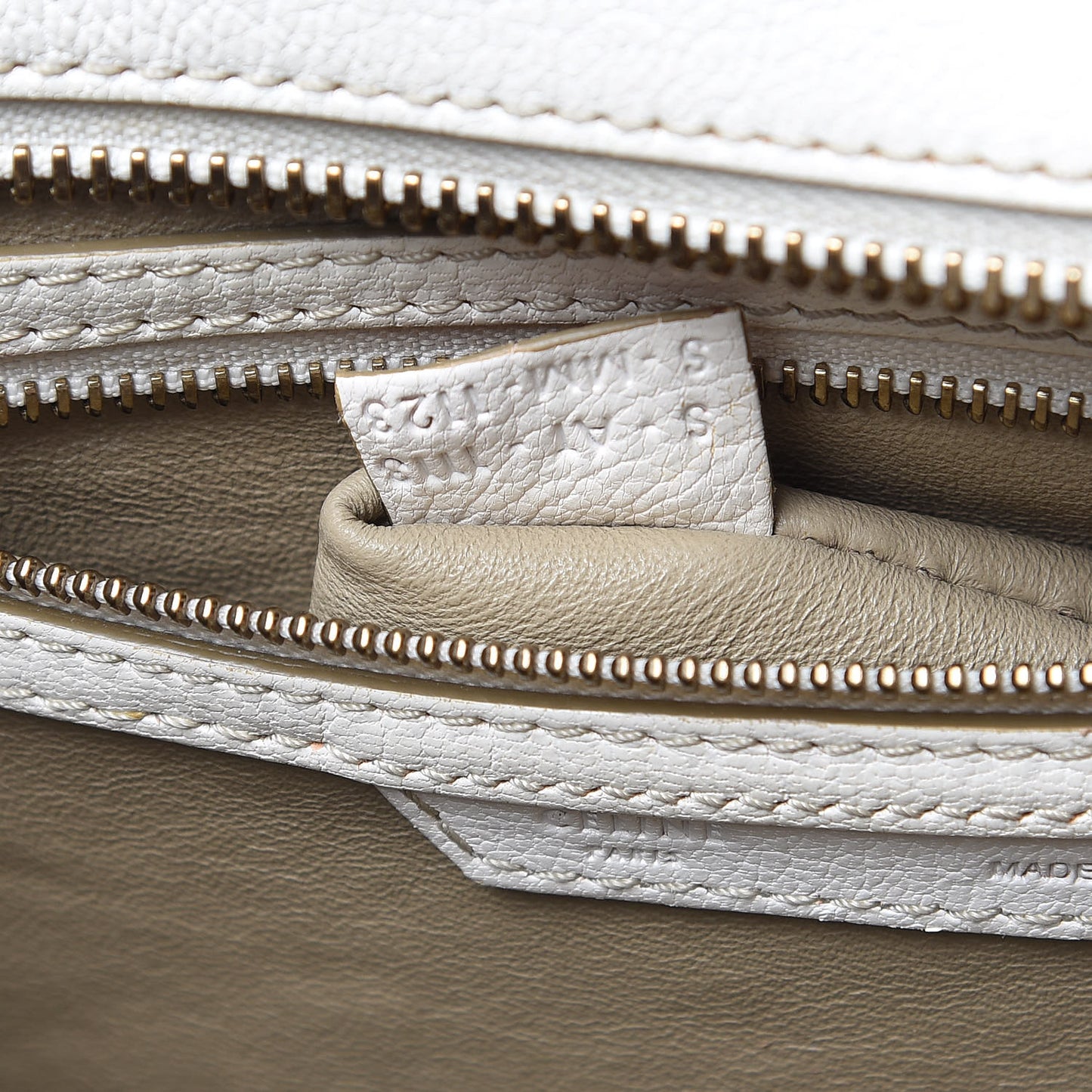Goatskin Micro Luggage White