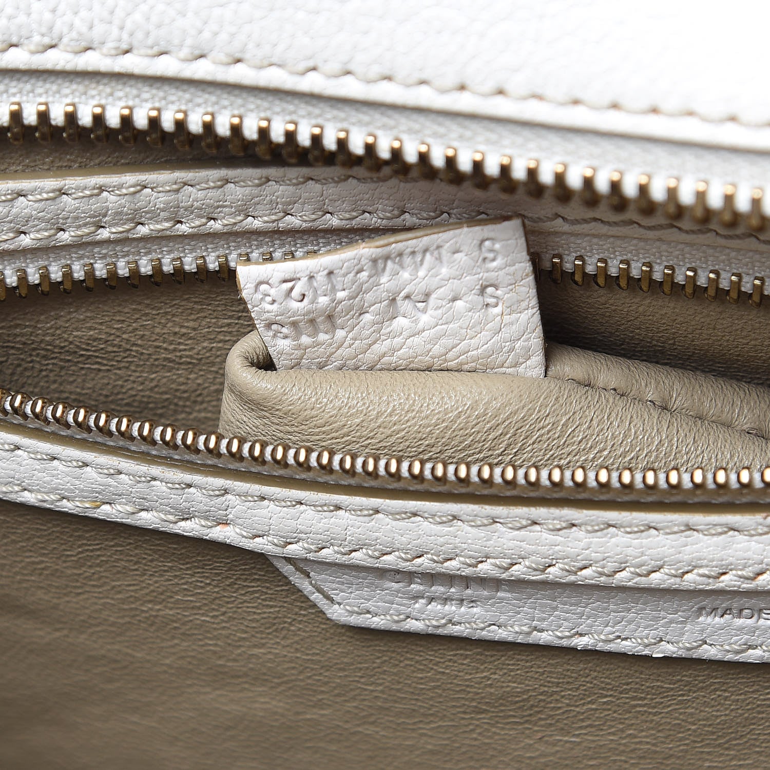 Celine Goatskin Micro Luggage White 6 of 18