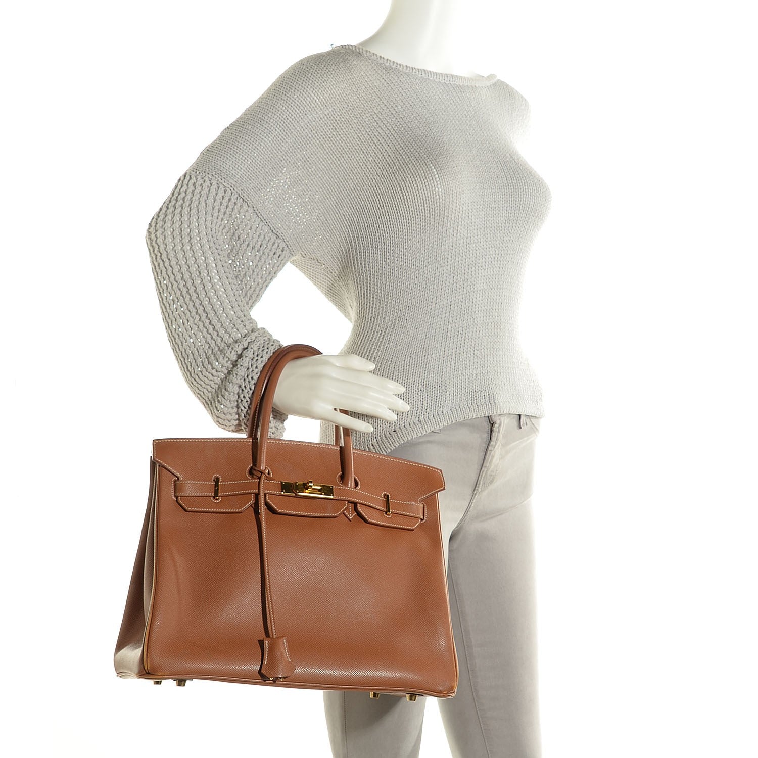 Hermes Courchevel Birkin 35 Gold 2 of 28