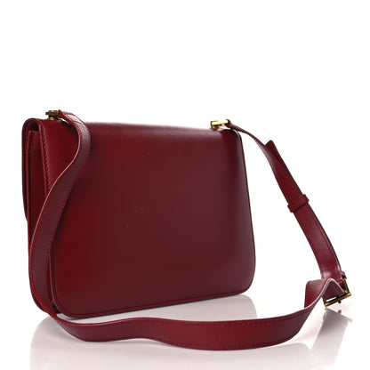 Saint Laurent Smooth Calfskin Carre Satchel Opyum Red 3 of 11