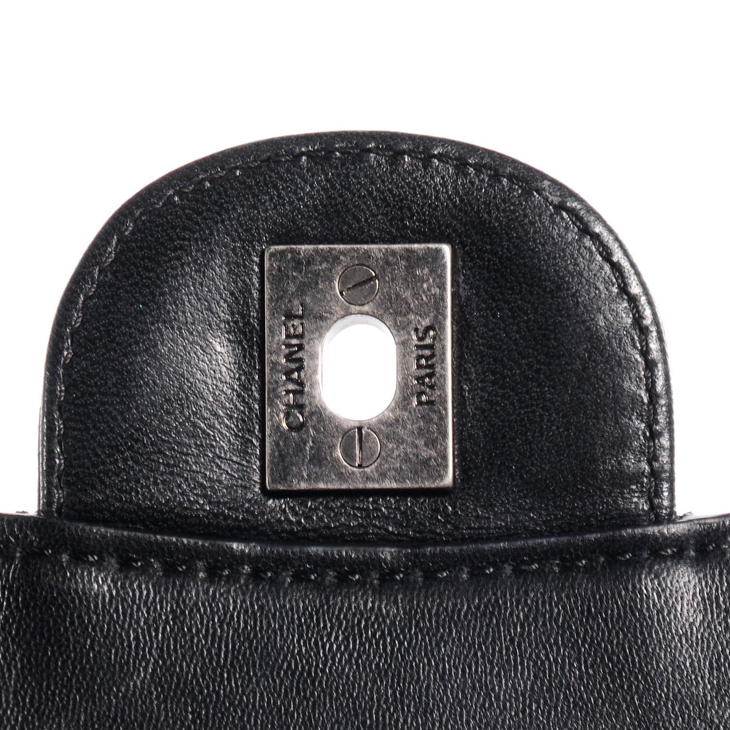 Chanel Lambskin Quilted Citizen Zip Large Flap Black 8 of 8