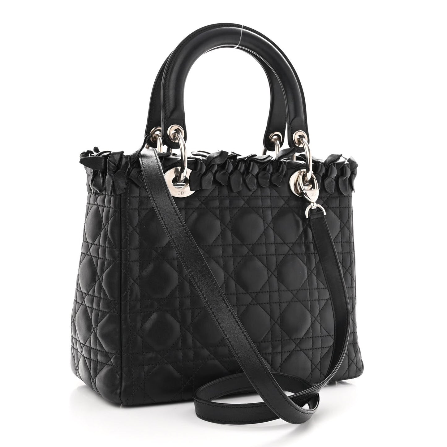 Lambskin Cannage Medium Lady Dior Black