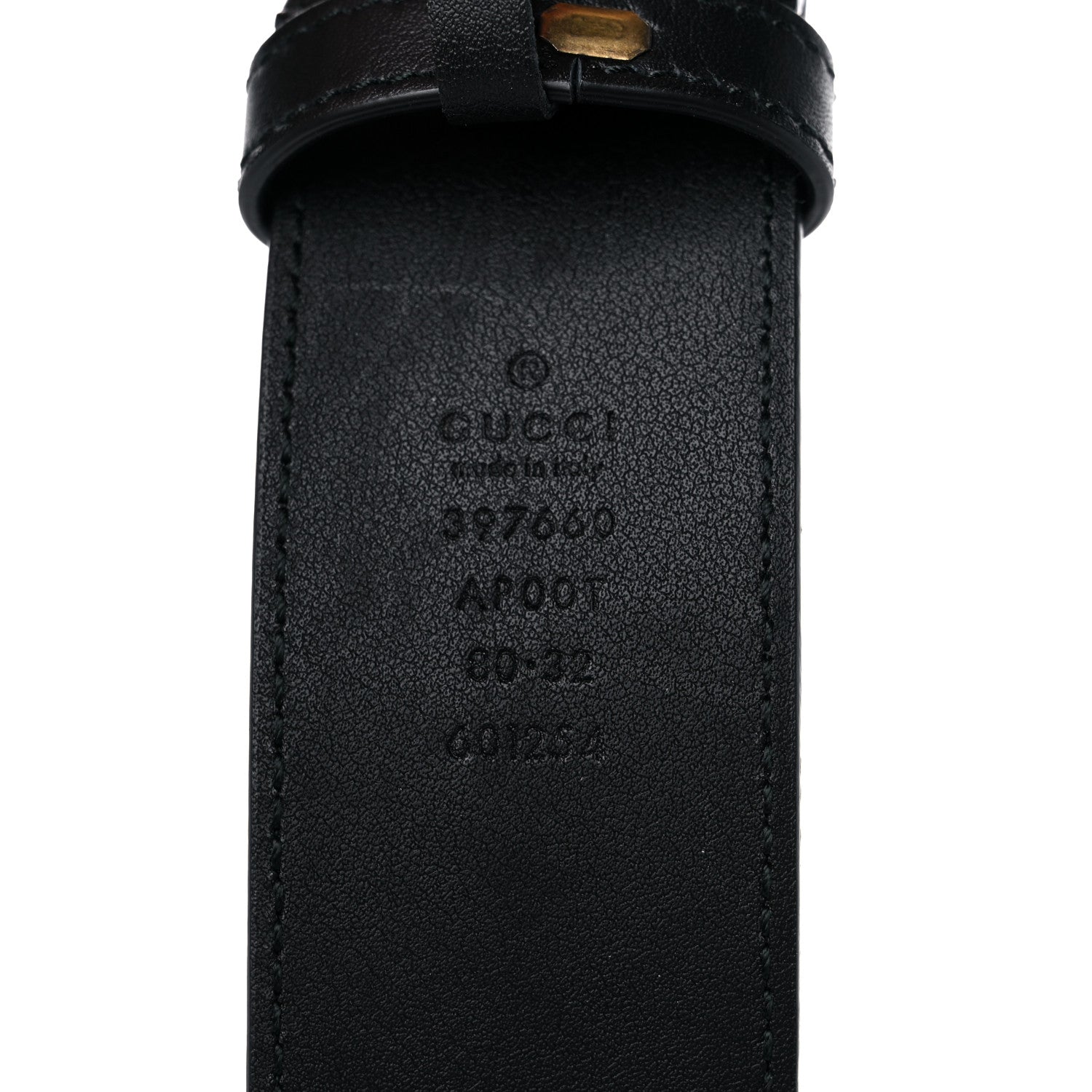 Gucci Calfskin Double G 40mm Belt 80 32 Black 3 of 6