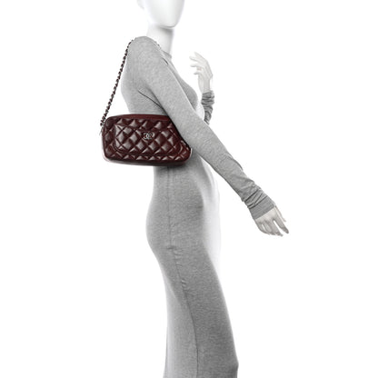 Chanel Lambskin Quilted Timeless Camera Case Burgundy Burgundy 2 of 14