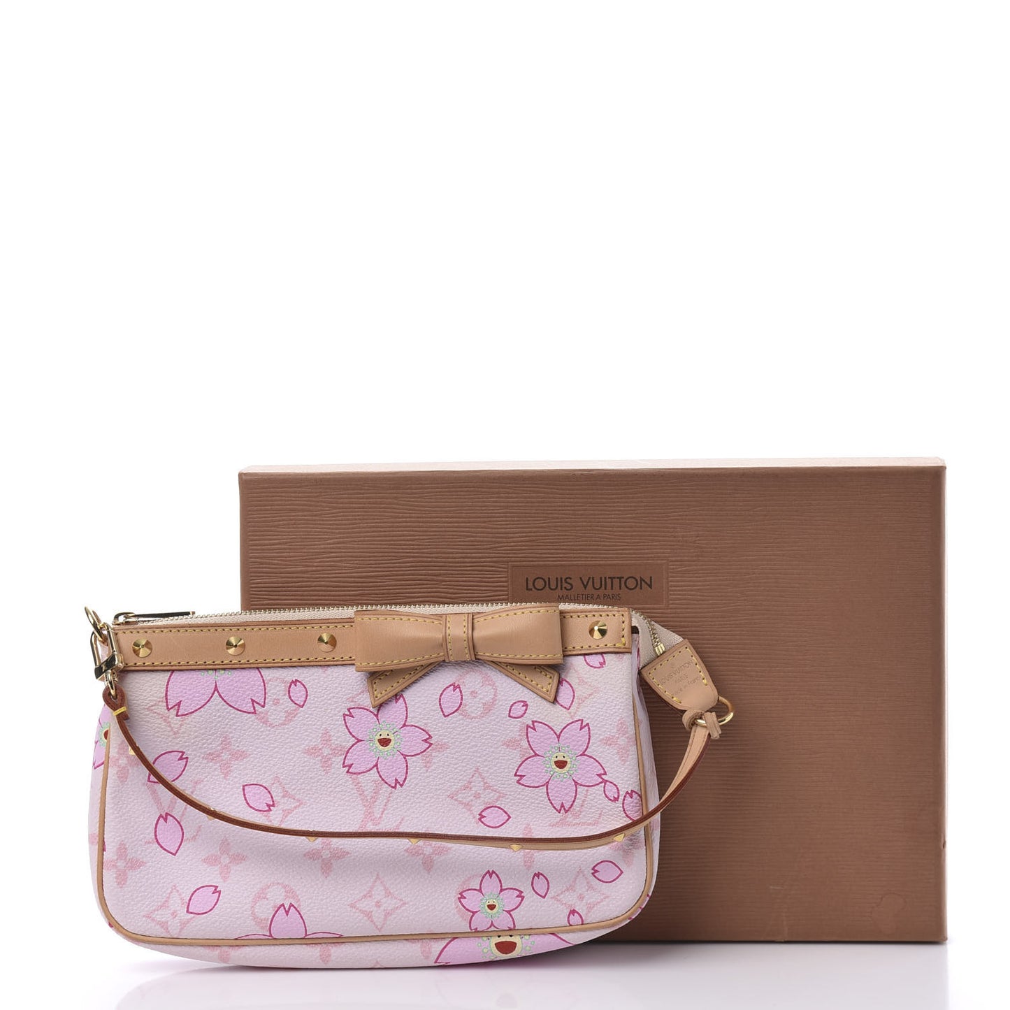 Monogram Cherry Blossom Pochette Accessories Pink
