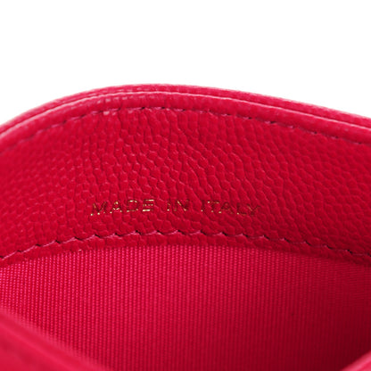 Chanel Caviar Camellia Embossed Card Holder Fuchsia 7 of 8