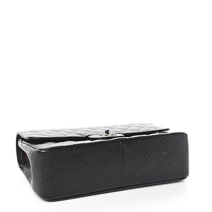 Chanel Caviar Quilted Jumbo Double Flap Black 3 of 12