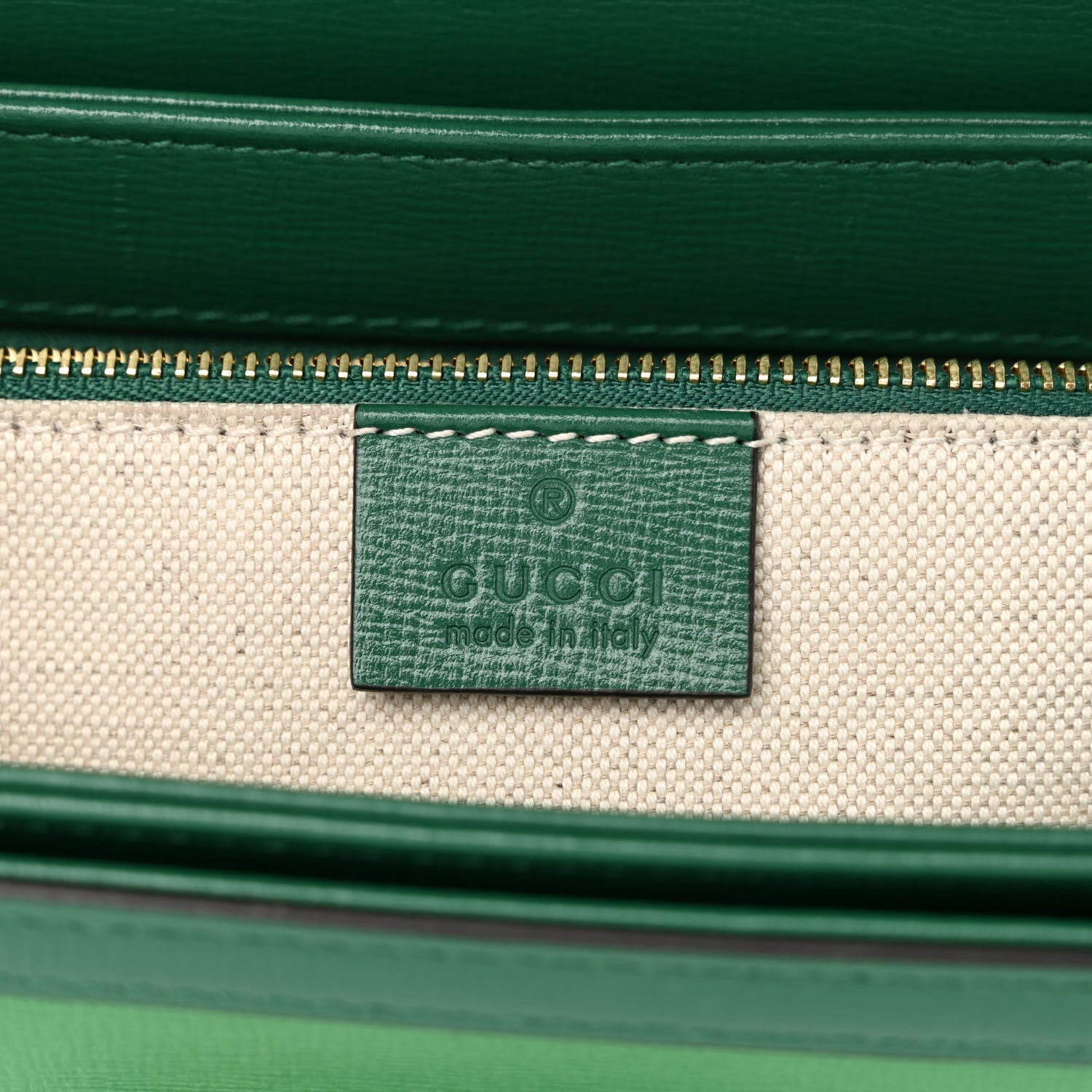 Gucci Azalea Calfskin Horsebit 1955 Shoulder Bag New Shamarock Emerald 7 of 15