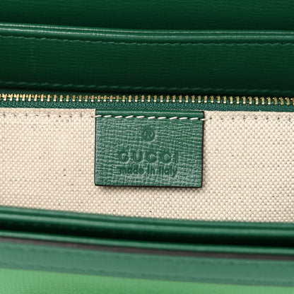 Gucci Azalea Calfskin Horsebit 1955 Shoulder Bag New Shamarock Emerald 7 of 15