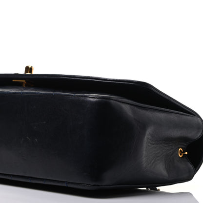 Chanel Lambskin Quilted Medium Single Flap Navy 12 of 13