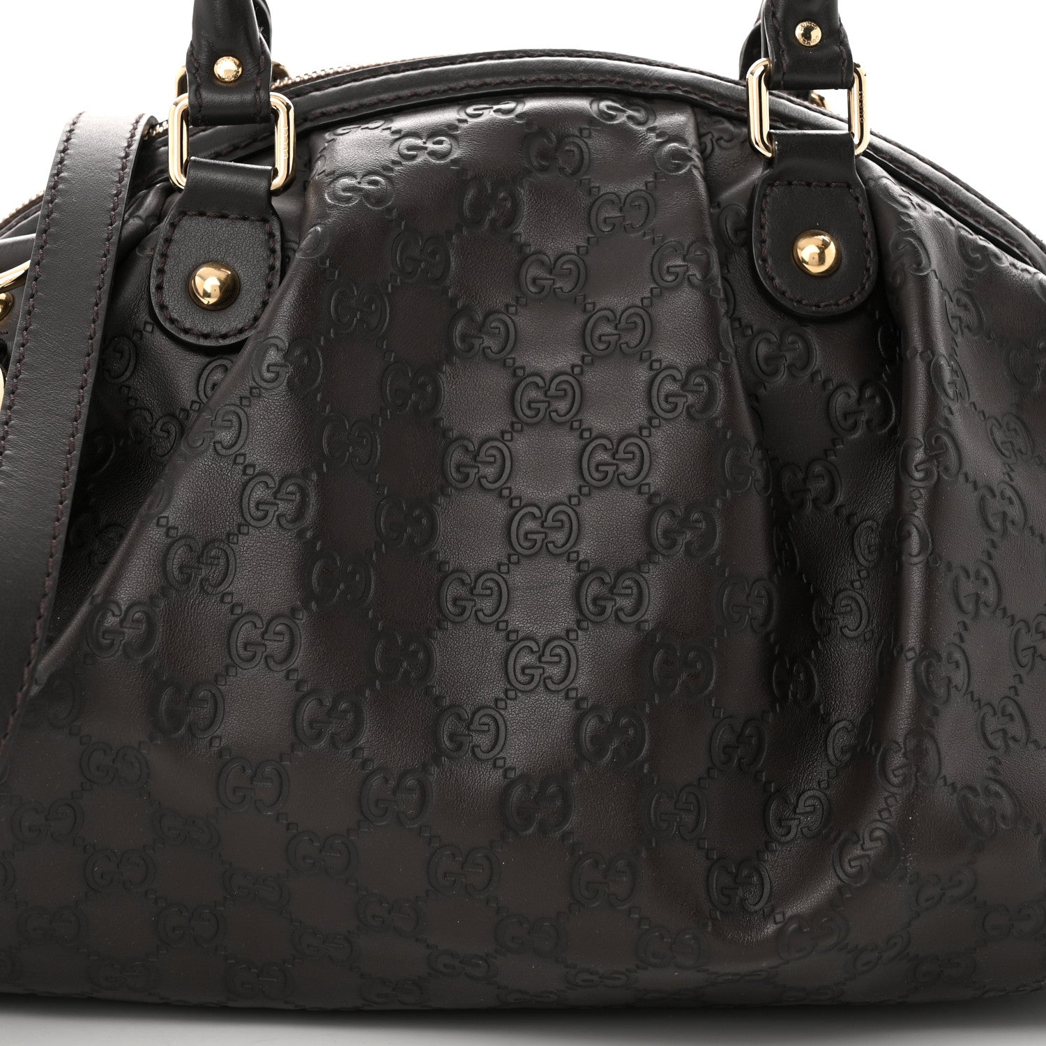 Gucci Guccissima Medium Sukey Boston Chocolate 8 of 10