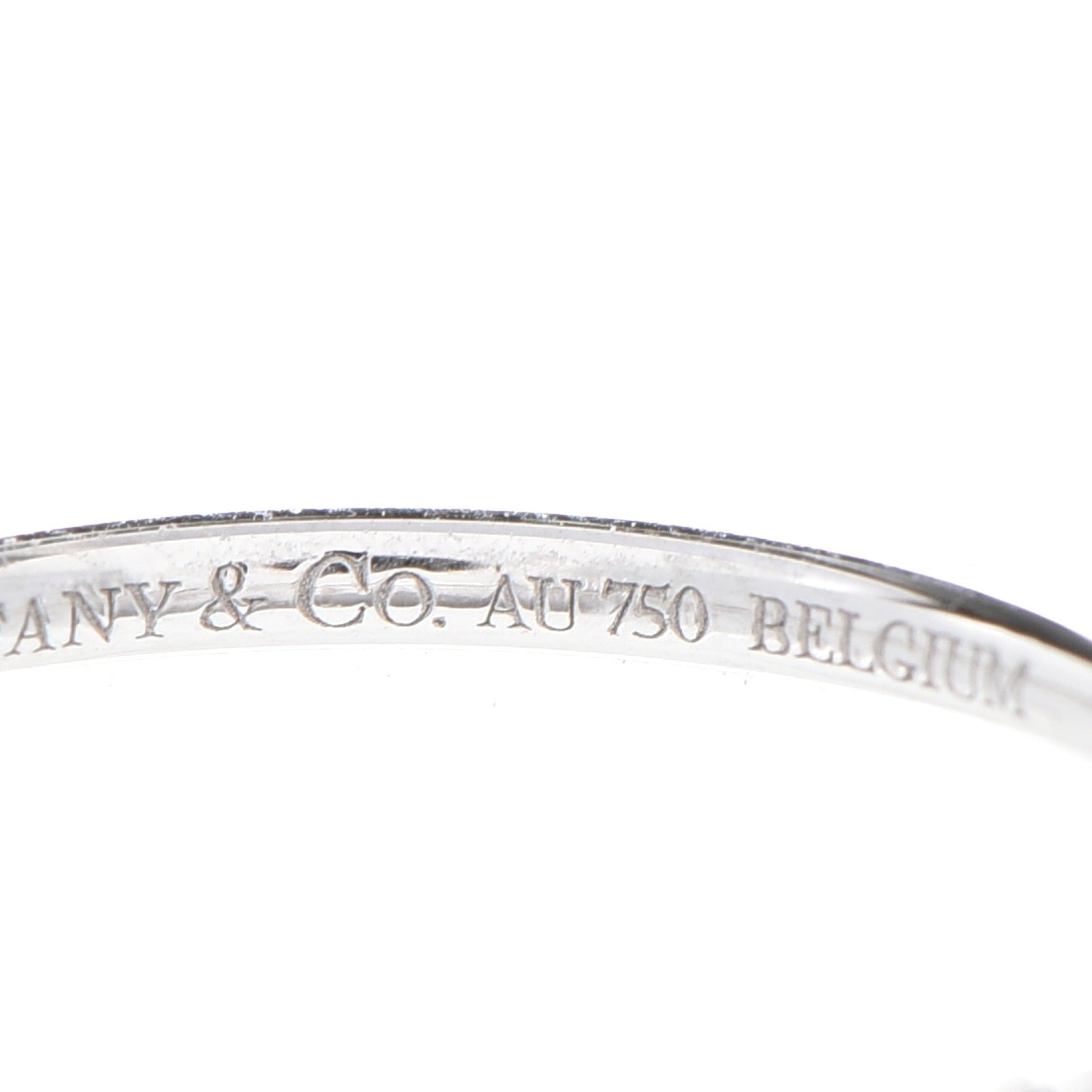 18K White Gold Diamond Metro Ring 48 4.5