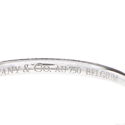 Tiffany 18K White Gold Diamond Metro Ring 48 4.5 5 of 7