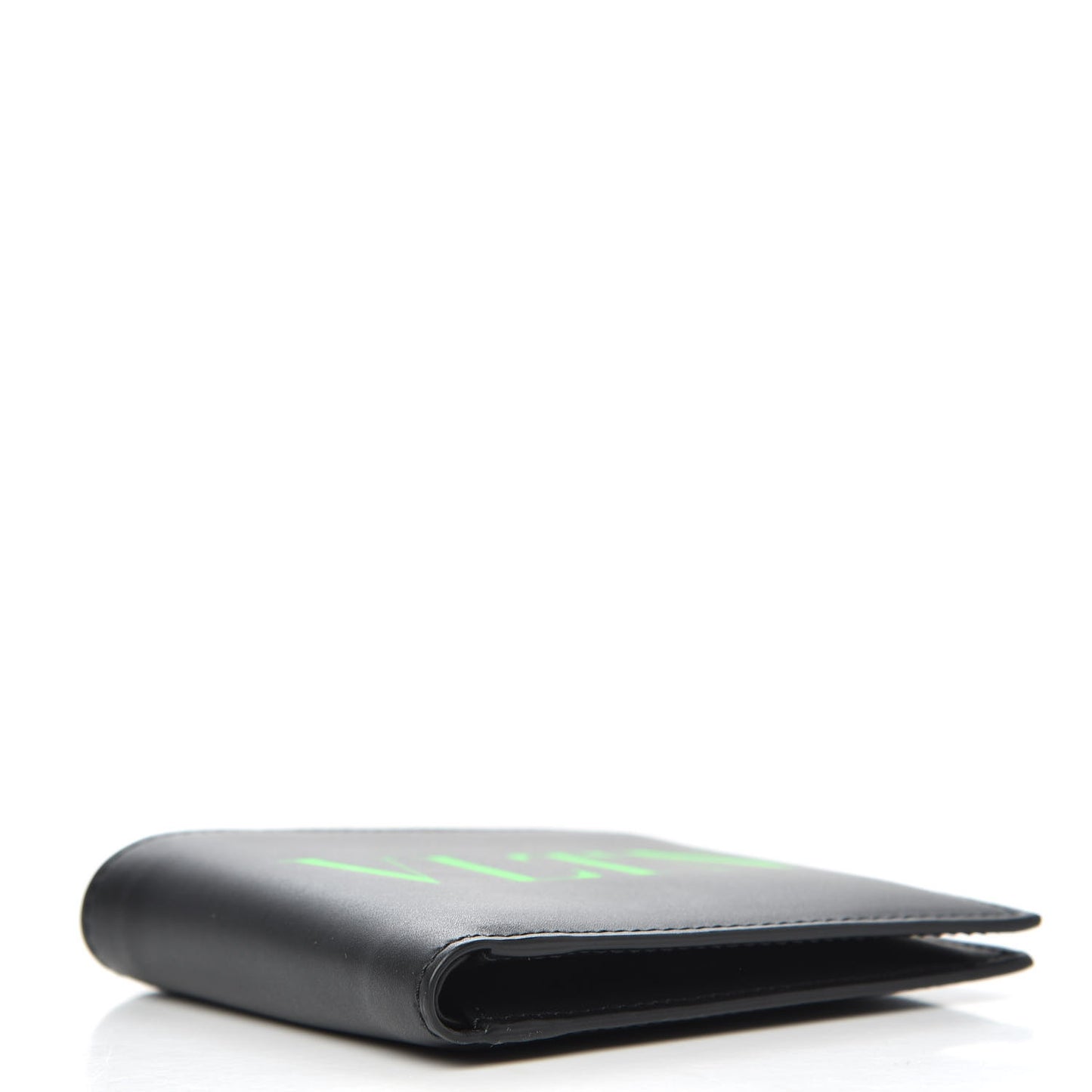 Vitello Mens VLTN Bi-Fold Wallet Black Green