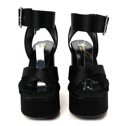 Saint Laurent Raso Regale Jota 85 Heaven Platform Sandals 37.5 Black 3 of 9