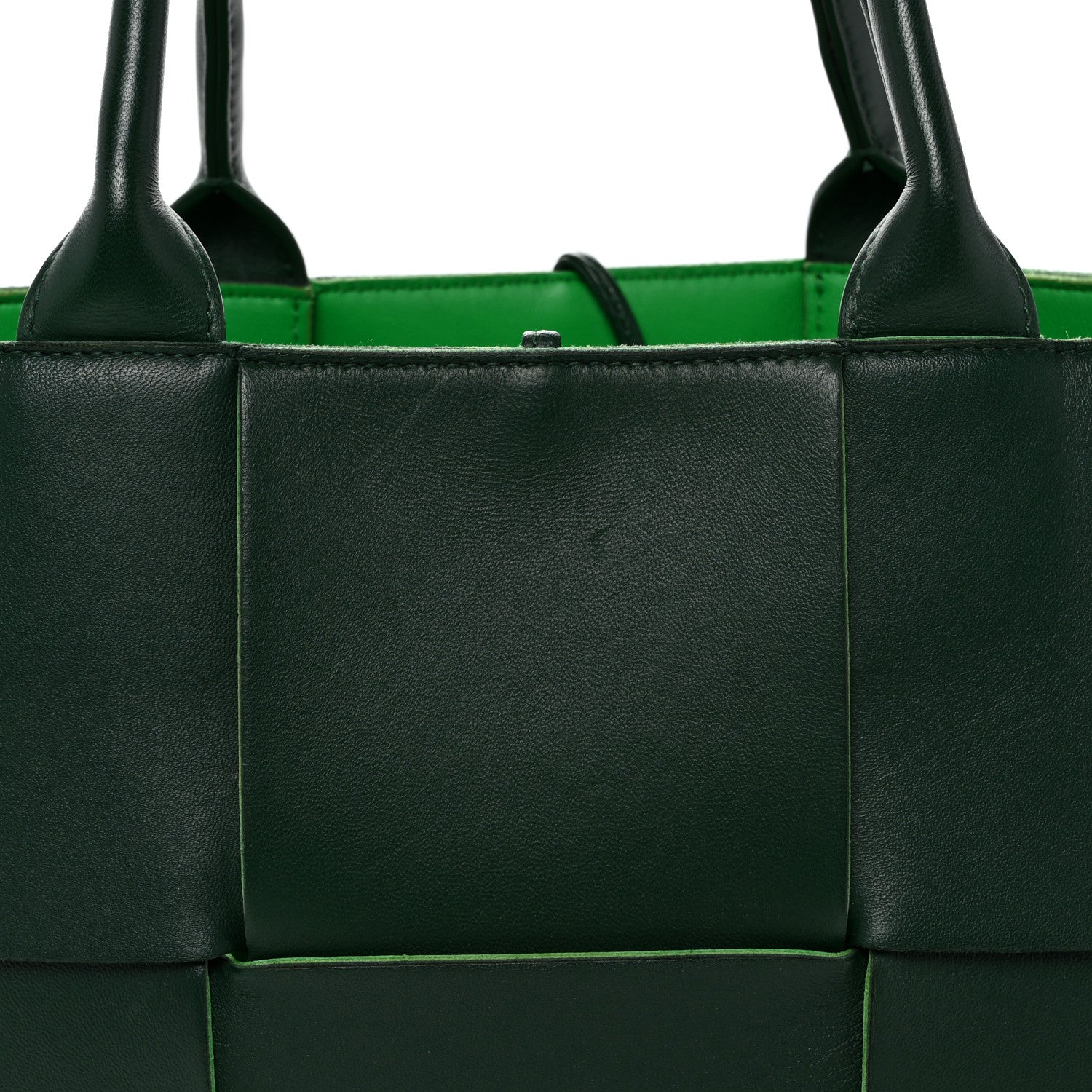 Bottega Veneta Calfskin Maxi Intrecciato Medium Arco Tote Raintree 9 of 11