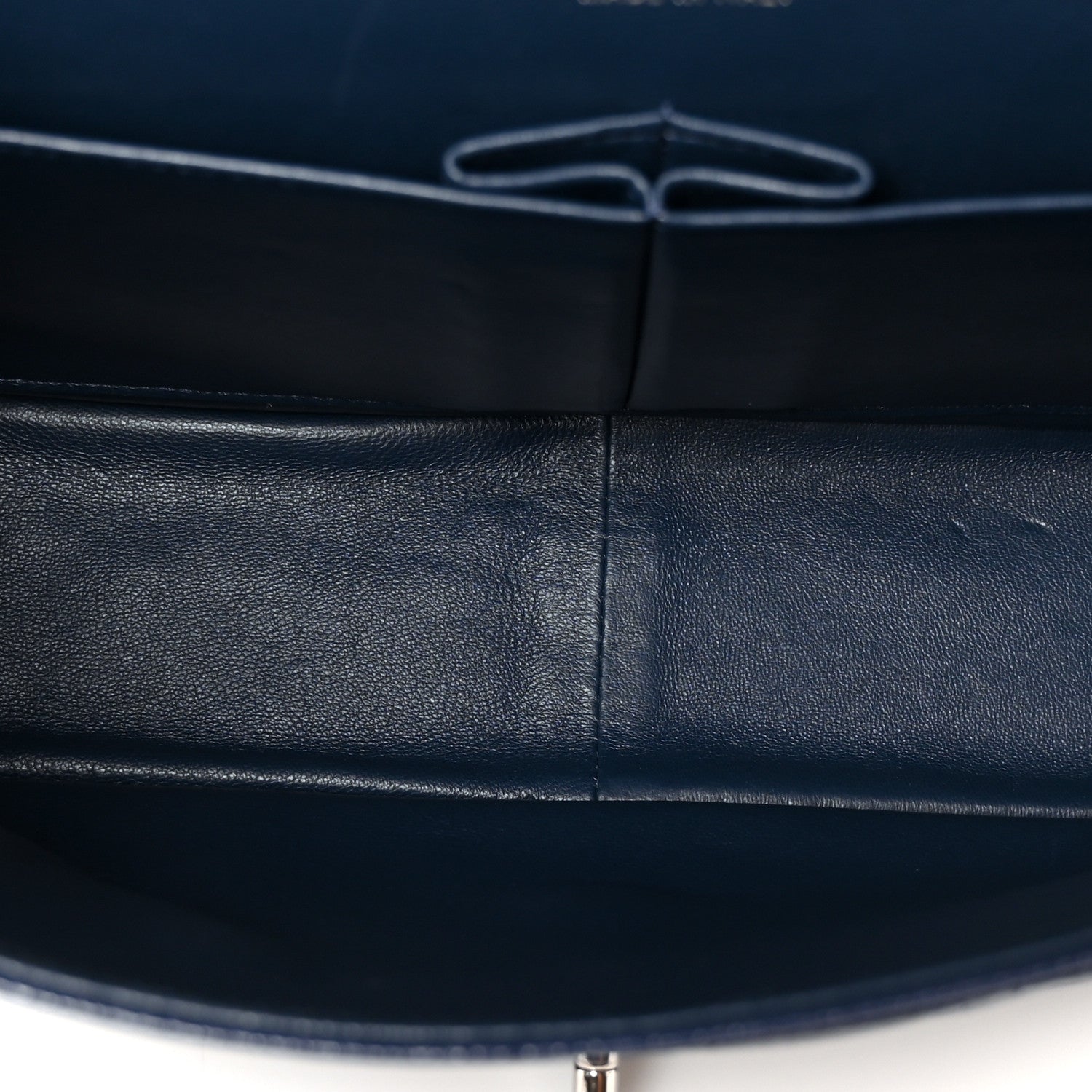 Chanel Caviar Quilted Jumbo Double Flap Navy Blue 4 of 10