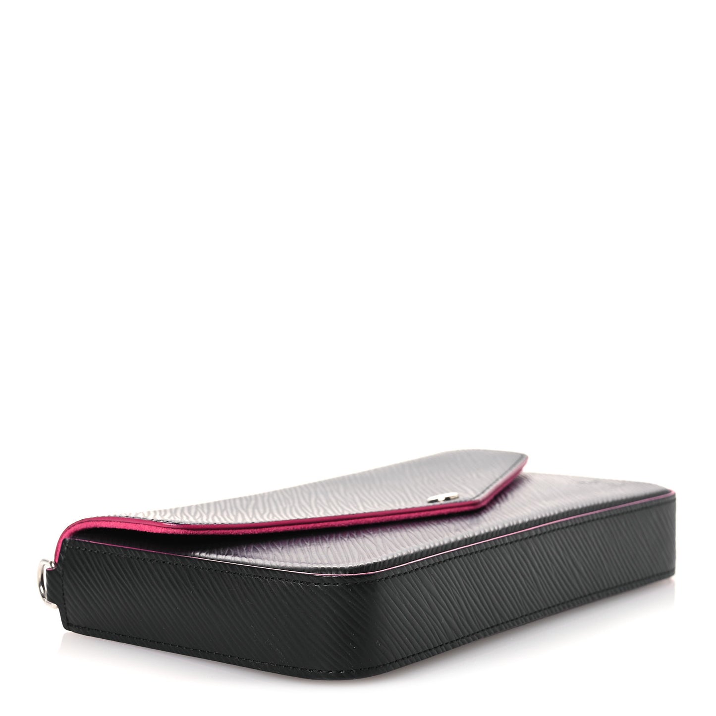 Epi Pochette Felicie Black Hot Pink
