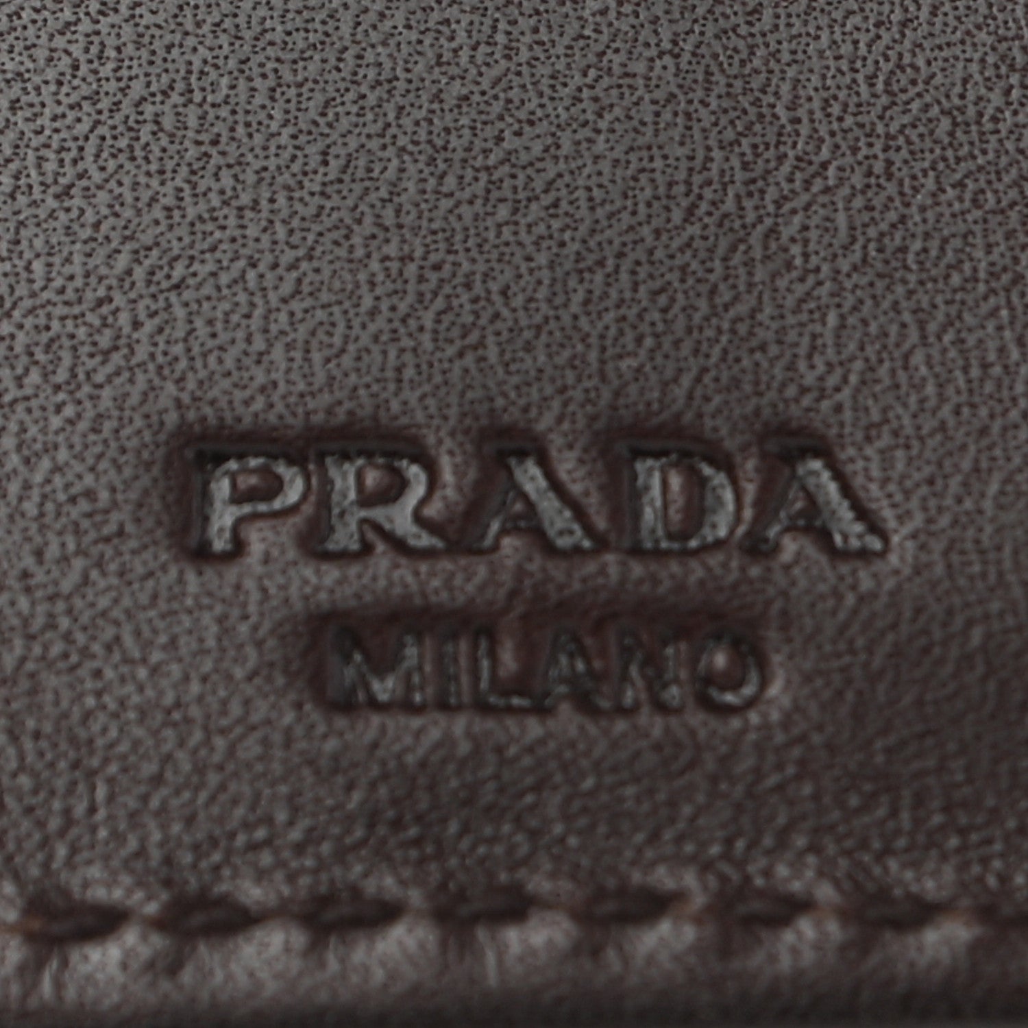 Prada Jacquard Logo Compact Wallet Corda Moro 6 of 7