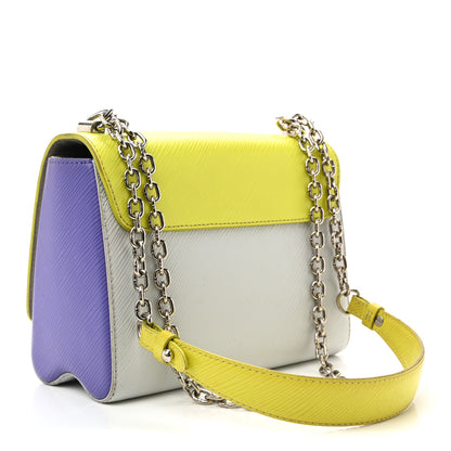 Louis Vuitton Epi Twist Shoulder Bag MM Purple Yellow Grey 3 of 12