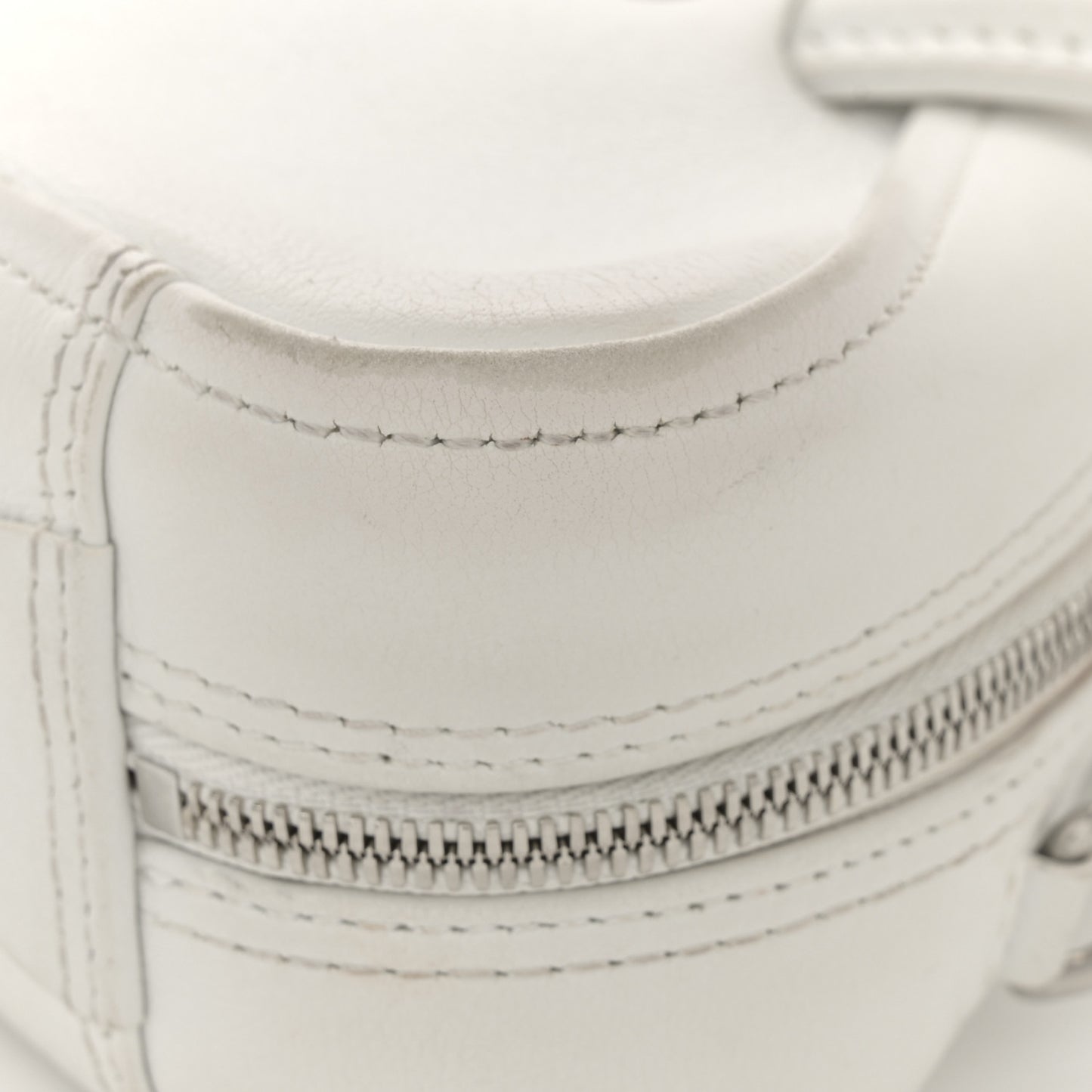 Calfskin XS Triangle Chain Duffle White