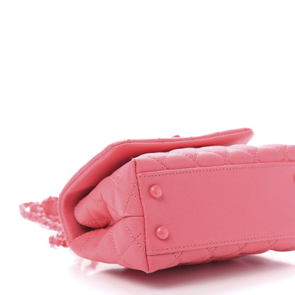 Chanel Caviar Quilted Incognito Extra Mini Coco Handle Flap Pink 8 of 10