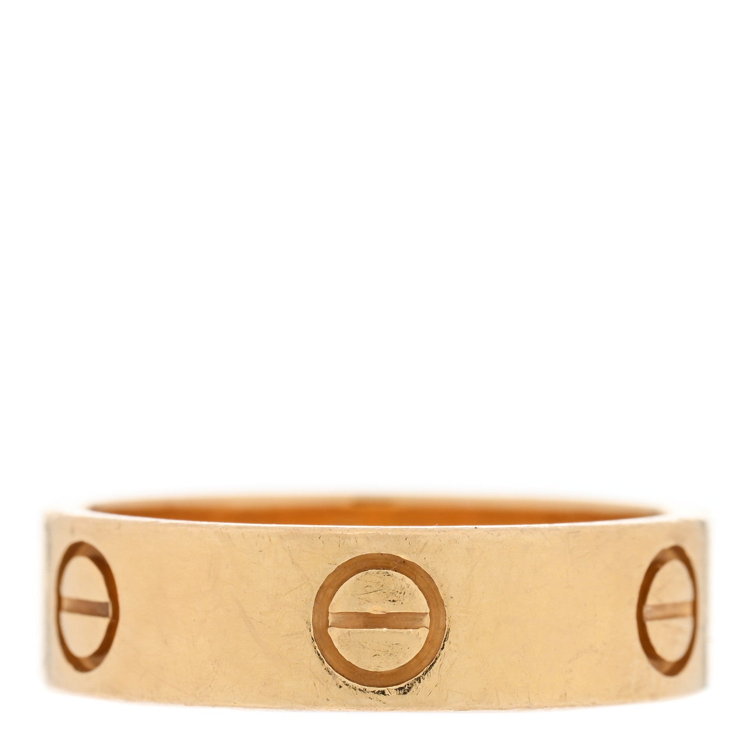 Cartier 18K Yellow Gold 5.5mm LOVE Ring 56 7.75 1 of 5